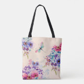 Tote Bag Aquarelle Floral Papillon Parties scintillant de j (Dos)