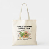 Tote Bag Aquarelle Floral Plante Funny Citation jardinage (Dos)