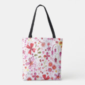 Tote Bag Aquarelle florale (Dos)