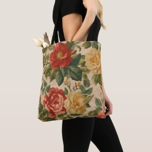 Tote Bag Aquarelle florale Collection Vintage tendance