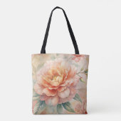 Tote Bag Aquarelle florale de teint délicate (Dos)