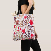 Tote Bag Aquarelle florale motif sans couture. Bateau à mai (De près)