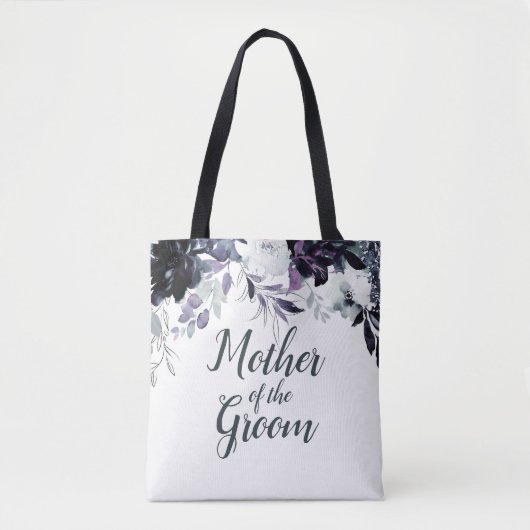 Tote Bag Aquarelle florale nocturne Mère de la chambre (Devant)