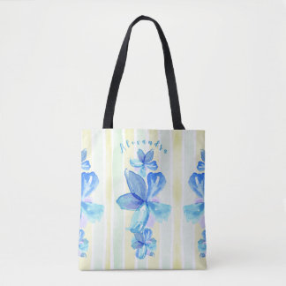 Tote Bag Aquarelle florale personnalisée