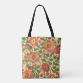 Tote Bag Aquarelle florale rétro : Élégance intemporelle (Dos)
