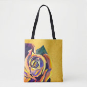 Tote Bag Aquarelle gothique Rose dorée (Devant)