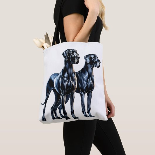 Tote Bag Aquarelle Great Danes (De près)