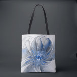 Tote Bag Aquarelle gris bleu Abstrait Fractal Art Flower<br><div class="desc">Fleur d'imaginaire unique aux tons bleu et gris,  abstraite et élégante. Conception pour votre épaule et plus encore.</div>