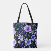 Tote Bag Aquarelle Harmonie florale - Pat botanique sans jo (Dos)