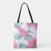 Tote Bag Aquarelle Hibiscus Maui Mariage (Dos)