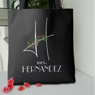 Tote Bag Aquarelle initiale H