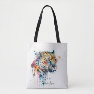 Tote Bag Aquarelle Jaguar