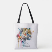 Tote Bag Aquarelle Jaguar (Dos)