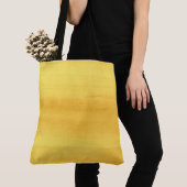 Tote Bag Aquarelle jaune soleil brosses (De près)