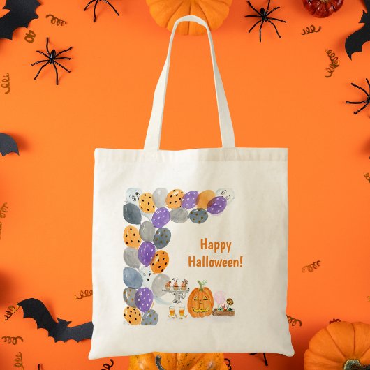 Tote Bag Aquarelle Joyeuse fête costumée d'Halloween