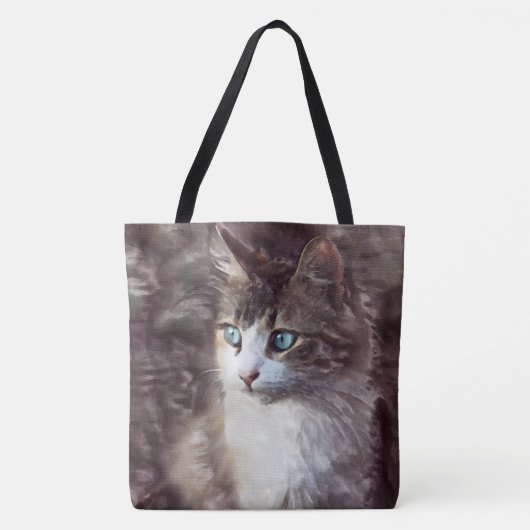 Tote Bag Aquarelle Kitten (Devant)