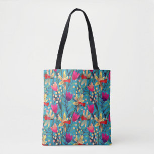 Tote Bag Aquarelle Lumineuse : Design Floral Sans Maille.