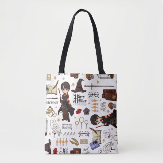 Tote Bag Aquarelle Magique HARRY POTTER™ (Devant)