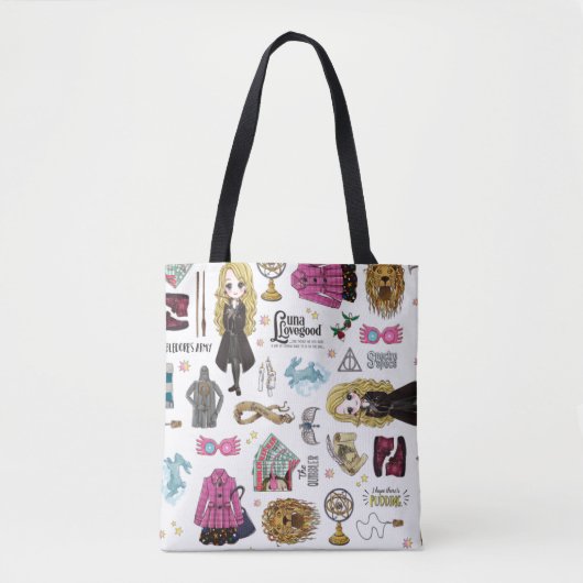Tote Bag Aquarelle magique Luna Lovegood (Devant)