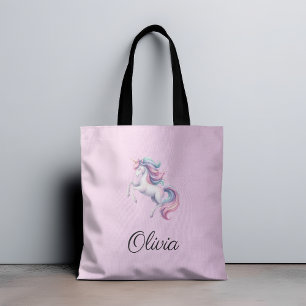 Tote Bag Aquarelle magique Unicorn mignonne
