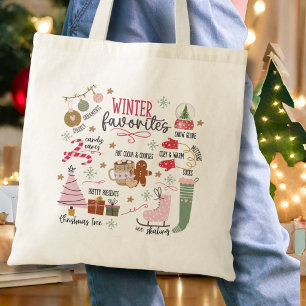 Tote Bag Aquarelle mignonne Doddle Cosy Winter Favoris