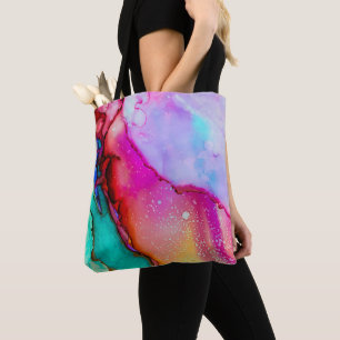 Tote Bag Aquarelle moderne en marbre Abstrait