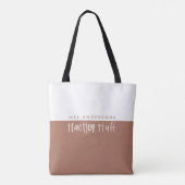 Tote Bag Aquarelle moderne petit budget enseignant cadeau (Dos)