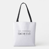 Tote Bag Aquarelle moderne petit budget enseignant cadeau f (Dos)