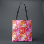 Tote Bag Aquarelle Monogramme Orange Rose Abstrait<br><div class="desc">Le sac fourre-tout abstrait Monogram Watercolor Pink Orange est le mélange parfait de style et de praticité. Doté d'un design vibrant à l'aquarelle dans des tons rose et orange, ce fourre-tout ajoute une touche de couleur à n'importe quelle tenue. Le monogramme ajoute une touche personnelle, le rendant unique. Avec des...</div>
