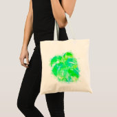 Tote Bag Aquarelle Monstera (Devant (produit))