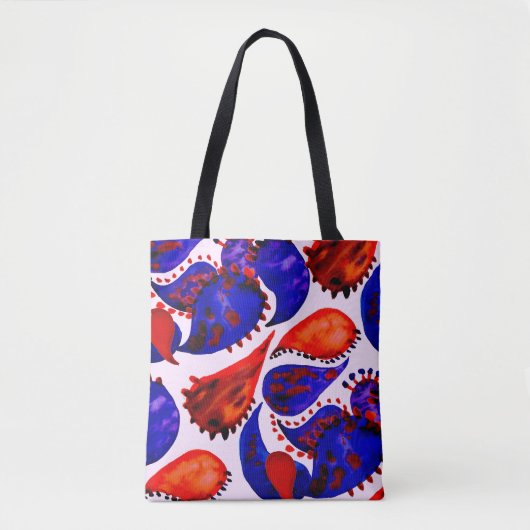 Tote Bag Aquarelle motif sans couture avec cachemire. Abstr (Devant)
