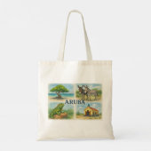 Tote Bag Aquarelle multivue d'Aruba (Dos)
