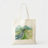 Tote Bag Aquarelle Nature Commençons la prochaine aventure (Devant)