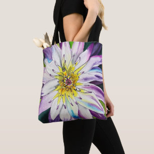 Tote Bag Aquarelle nénuphar fine art