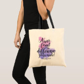 Tote Bag Aquarelle N'Oubliez Jamais La Différence Retraite (Devant (produit))