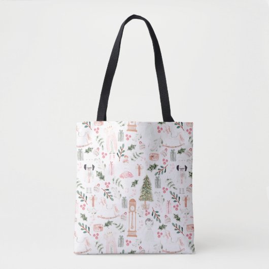 Tote Bag Aquarelle Nutcracker Holiday (Devant)