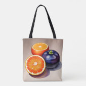 Tote Bag Aquarelle orange (Dos)