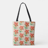 Tote Bag Aquarelle Orange Lily Art Floral (Dos)