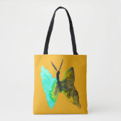 Tote Bag Aquarelle papillon aqua joli (Devant)