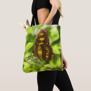 Tote Bag Aquarelle papillon colorée Croquis Nature