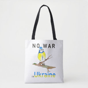 Tote Bag Aquarelle Pas de guerre en Ukraine