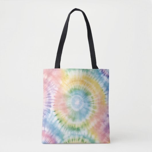 Tote Bag Aquarelle Pastel Rainbow Tie Dye (Devant)