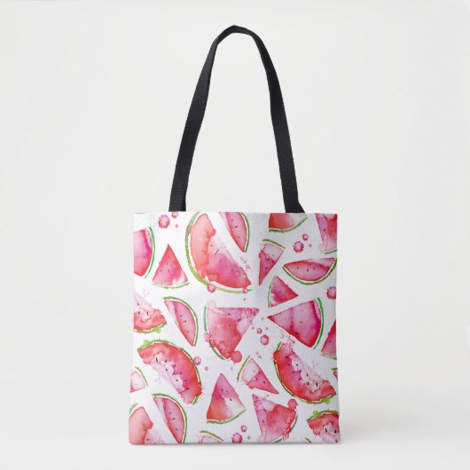 Tote Bag Aquarelle pastèque 1 (Devant)