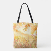 Tote Bag Aquarelle Pays Forêt Paysage Art (Dos)