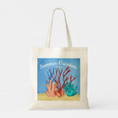 Tote Bag Aquarelle peinte de coraux de mer (Dos)