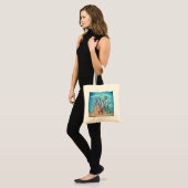 Tote Bag Aquarelle peinte de coraux de mer (Devant (modèle))