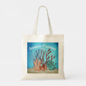 Tote Bag Aquarelle peinte de coraux de mer (Dos)