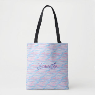 Tote Bag Aquarelle peinture artistique couleur pastel