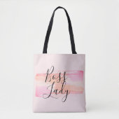 Tote Bag Aquarelle Peinture éclats Boss Lady (Devant)