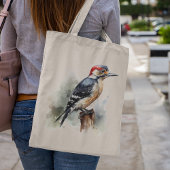 Tote Bag Aquarelle Pic de forêt